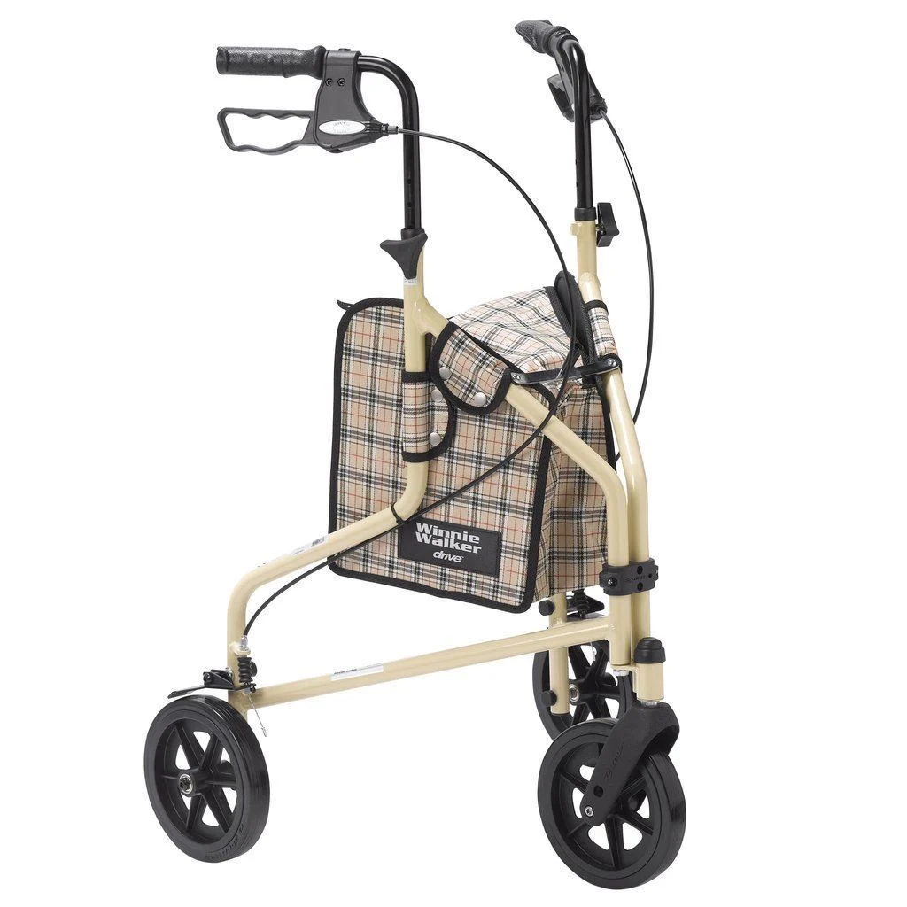 Can the handles on the 3 Wheel Aluminum Rollator be adjusted?