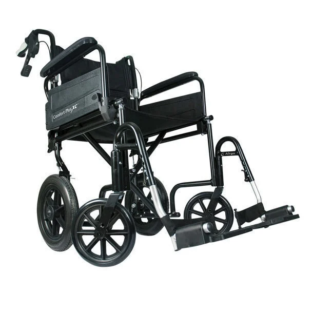 Is the Airgo Comfort-Plus Premium Lightweight Transport Chair easy to load into a car and not heavy?