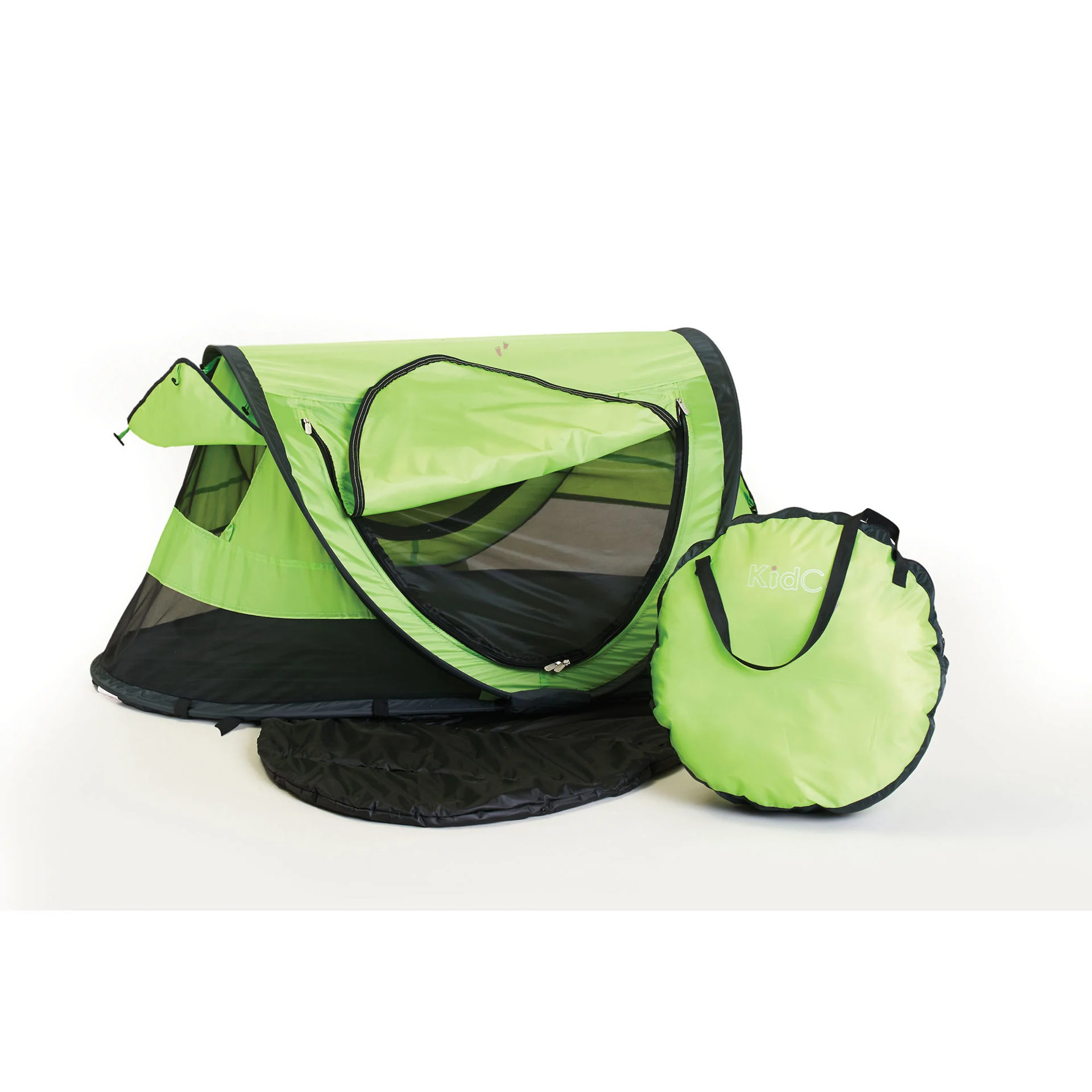 Kidco PeaPod Plus Travel Bed Green 52.5 x 34 x 22 Questions & Answers