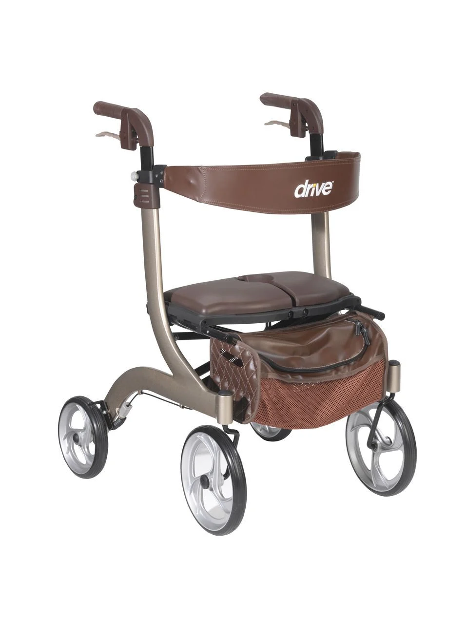 Could you provide the measurements for the Drive Nitro DLX Rollator?