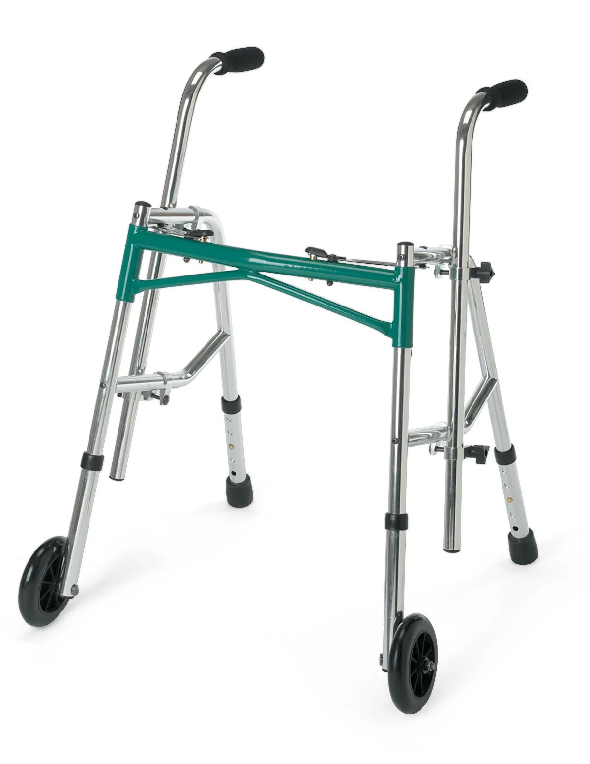 Are tools needed to adjust the handles of the Medline Tweener Walker?