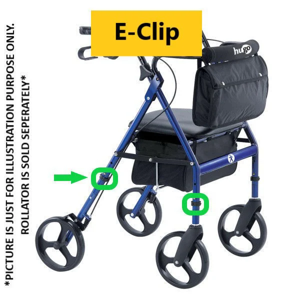 Can the E-Clip be used with the Hugo Elite Rolling Walker (700-959)?