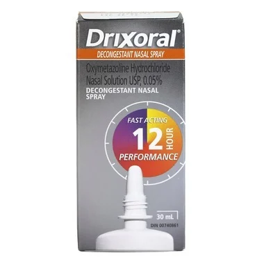 Which symptoms are alleviated by Drixoral Decongestant Nasal Pump?