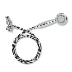 What are the dimensions of the "medline handheld shower"?