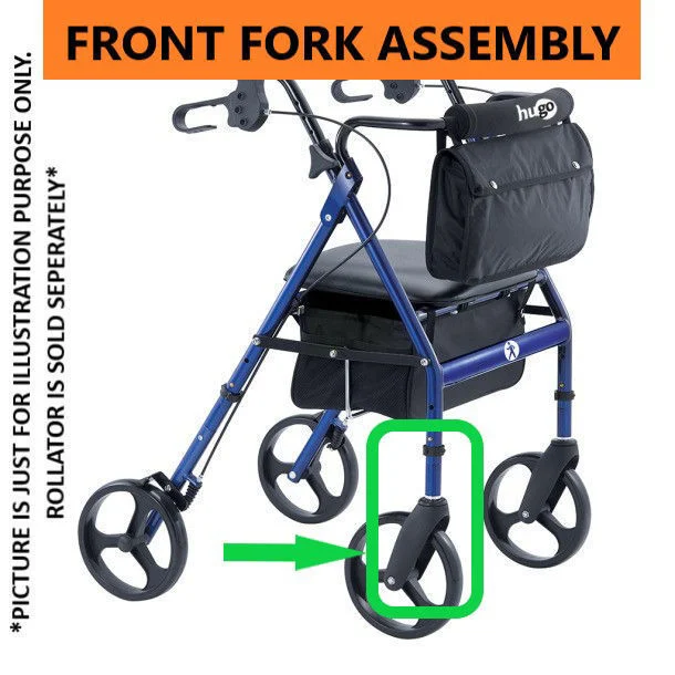 Front Fork Assembly for Hugo Elite Rolling Walker Questions & Answers