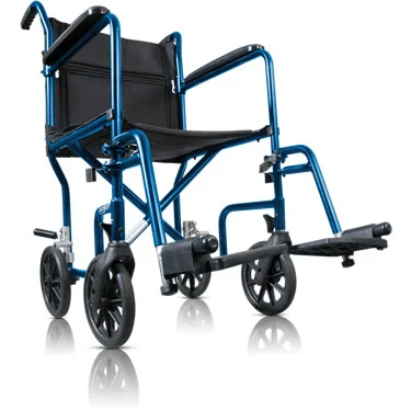 What is the difference between a transport chair and a transport wheelchair?