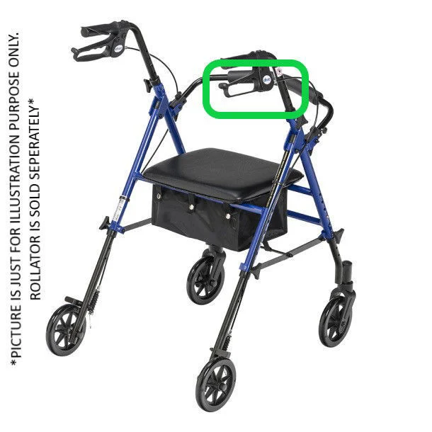 Is the hand brake and cable compatible with an aluminum adjustable height rollator with 6" casters?