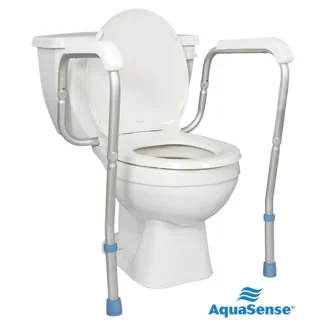 Adjustable Toilet Safety Rails, to Floor Aquasense Questions & Answers