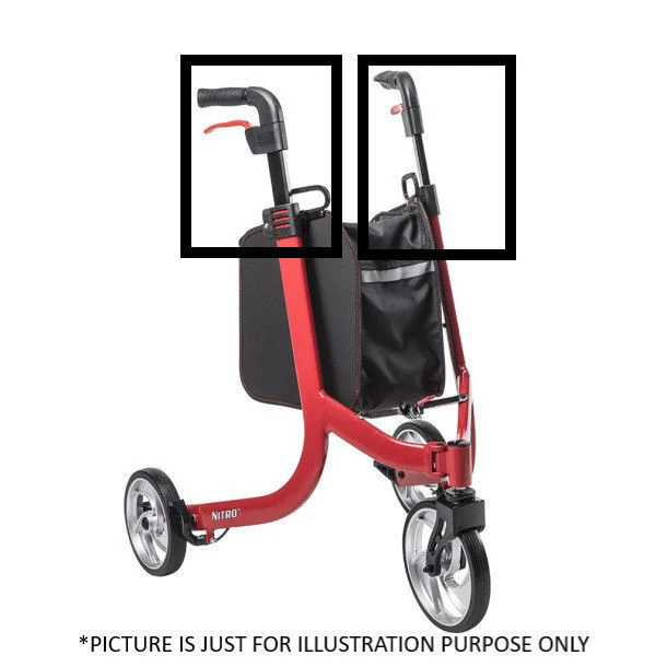 How do you change the brake cable on a Nitro rollator?