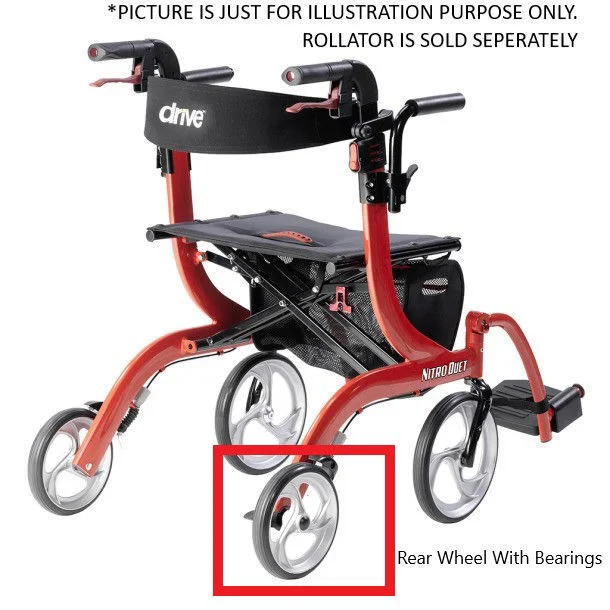 Is the rear wheel compatible with the Nitro Duet Rollator?